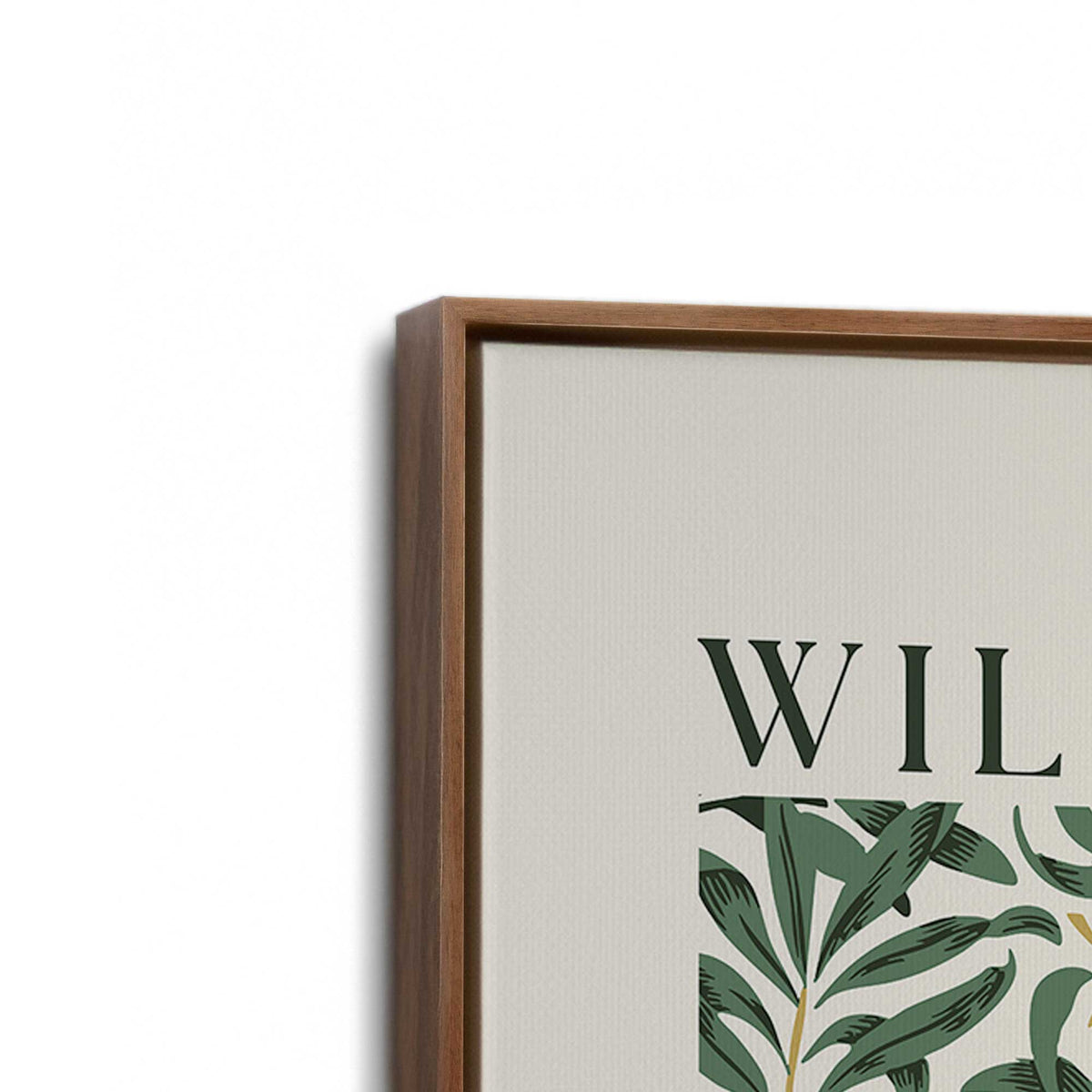 [Color:Walnut], Picture of art in a Walnut frame at an angle