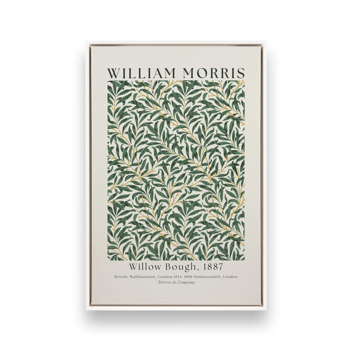 [Color:Opaque White], Picture of art in a White frame