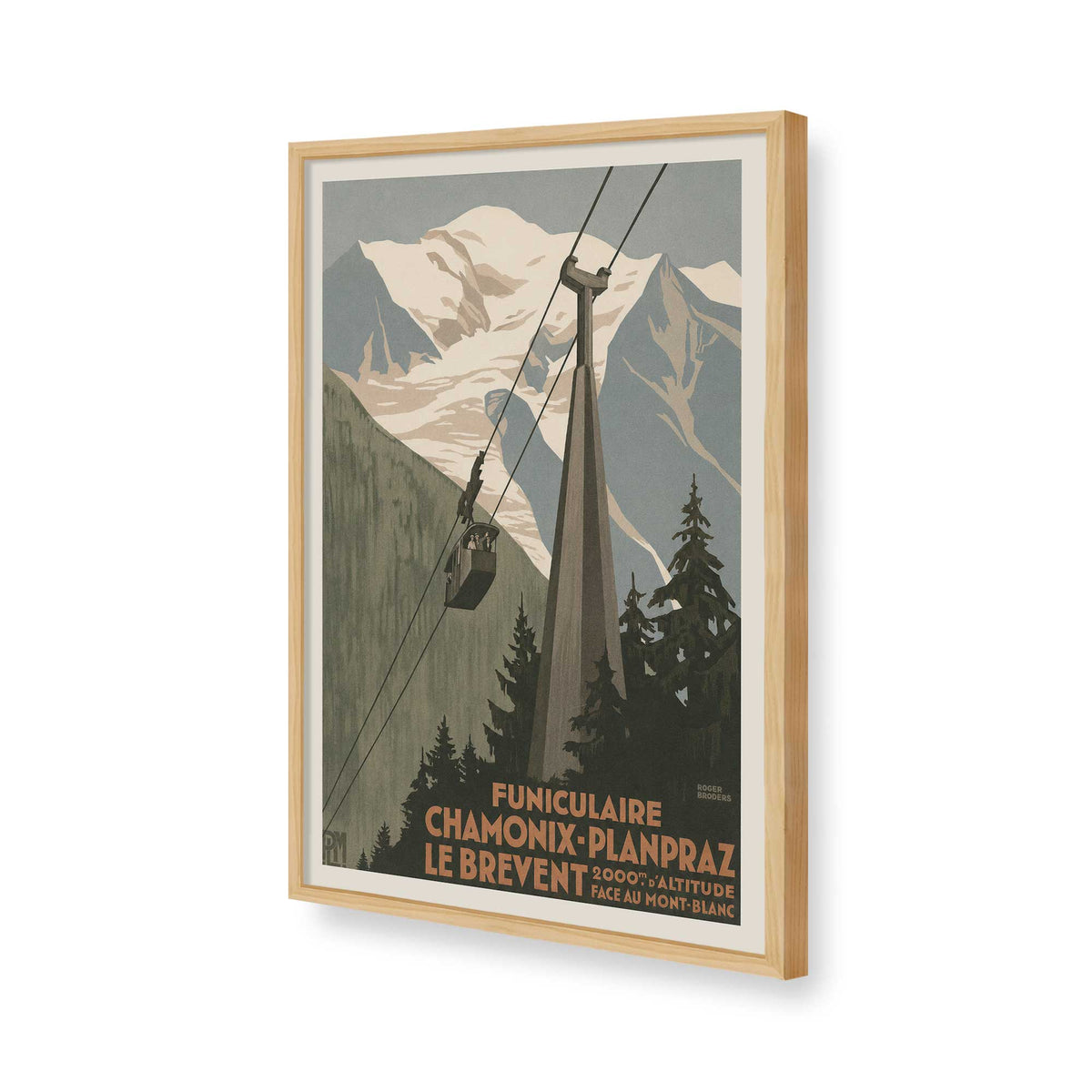 [Color:American Maple], Picture of art in a American Maple frame of the corner