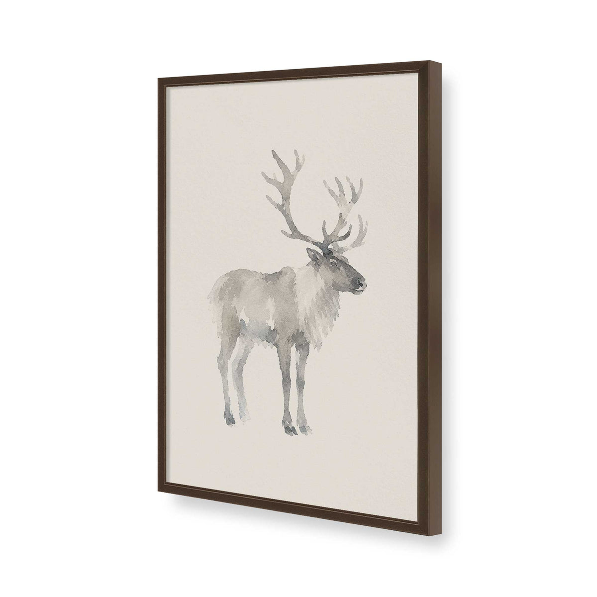 [Color:Brown], Picture of art in a Brown frame of the corner