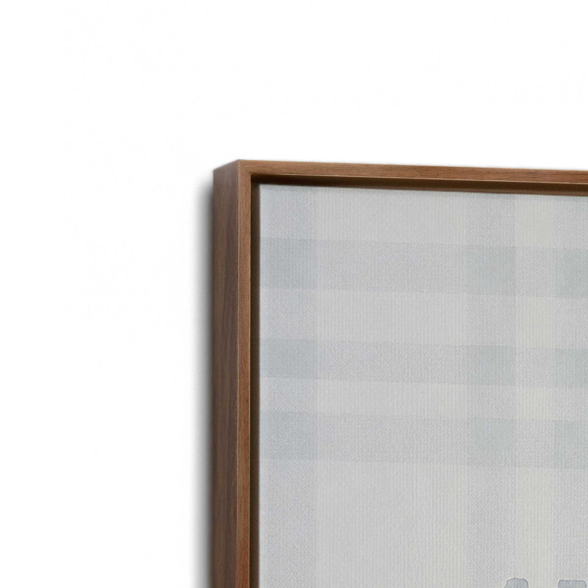 [Color:Walnut], Picture of art in a Walnut frame at an angle