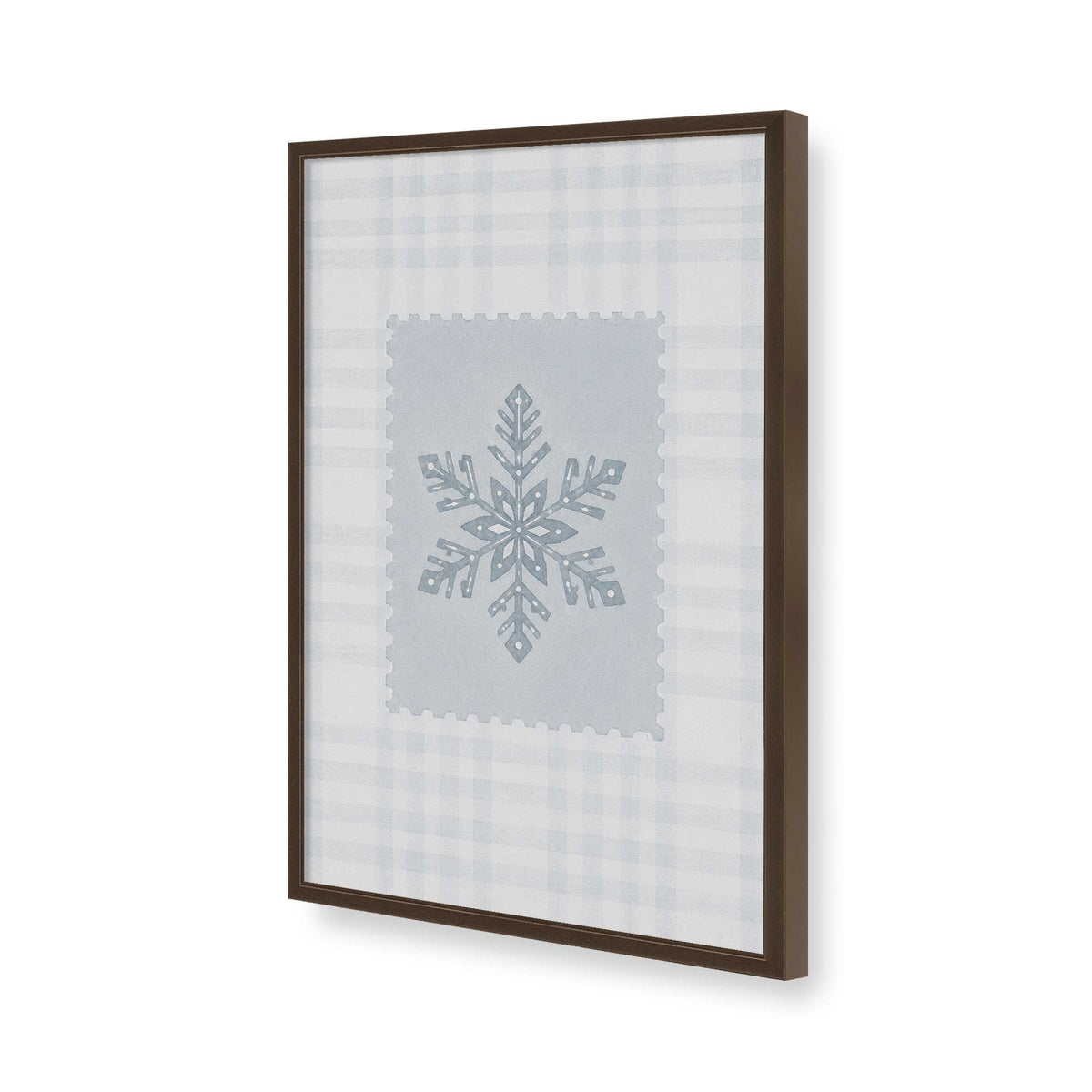 [Color:Brown], Picture of art in a Brown frame of the corner