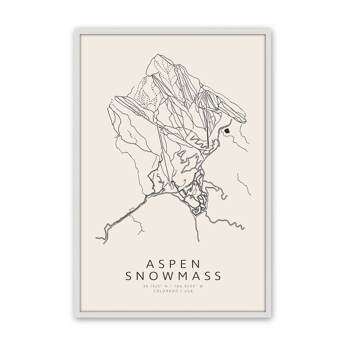 [Color:Opaque White], Picture of art in an Opaque White frame