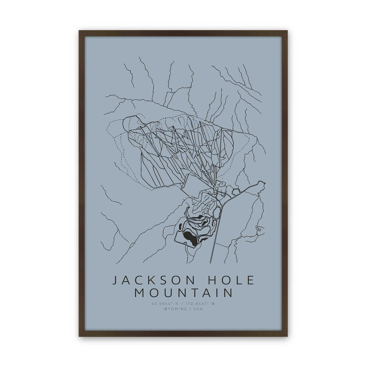 [Color:Brown], Picture of art in a Brown frame