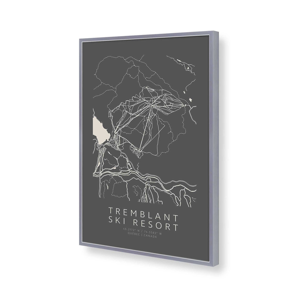 [Color:Polished Chrome], Picture of art in a Polished Chrome frame of the corner