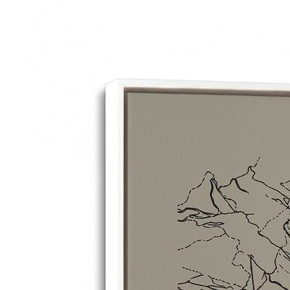 [Color:Opaque White], Picture of art in a White frame at an angle