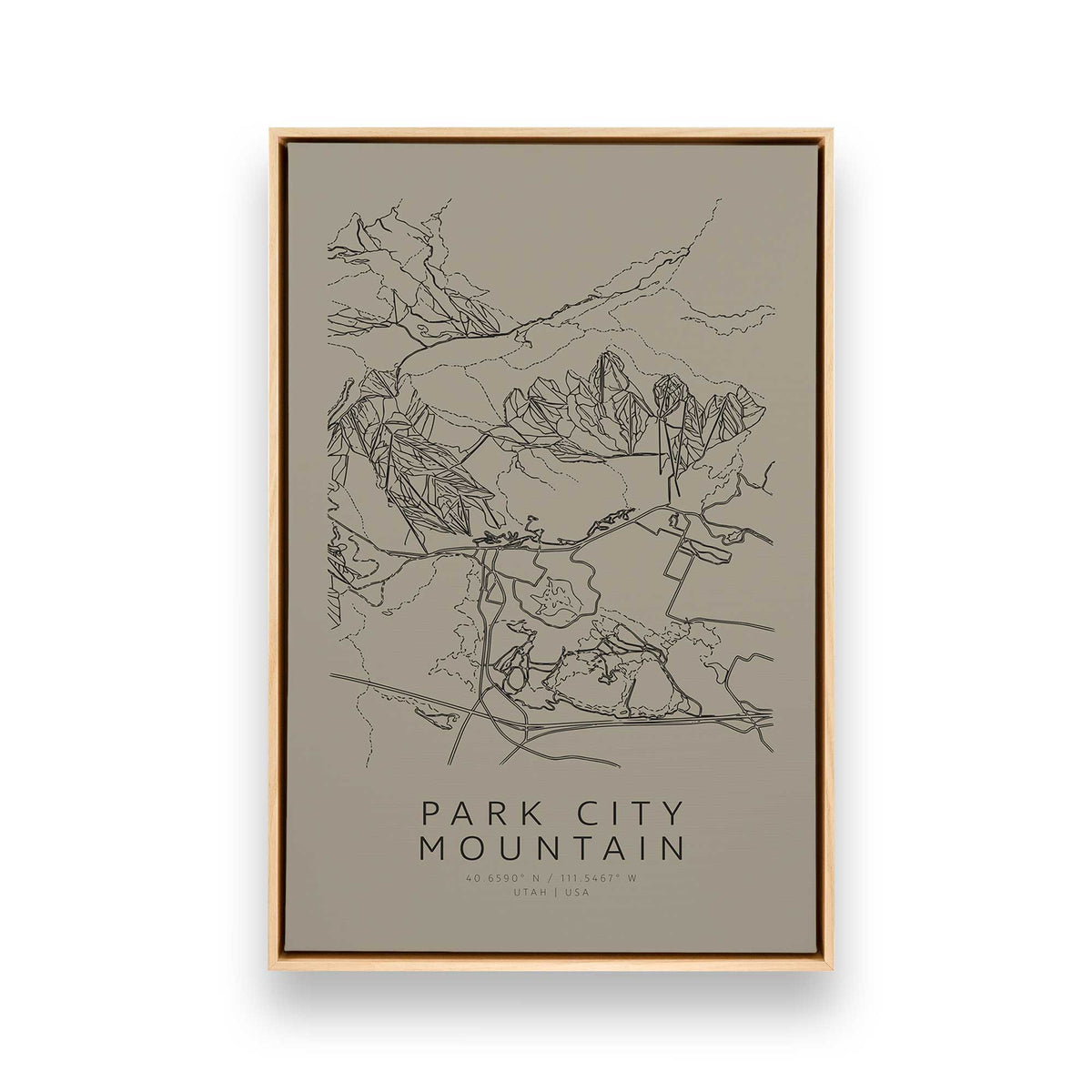 [Color:American Maple], Picture of art in an American Maple frame