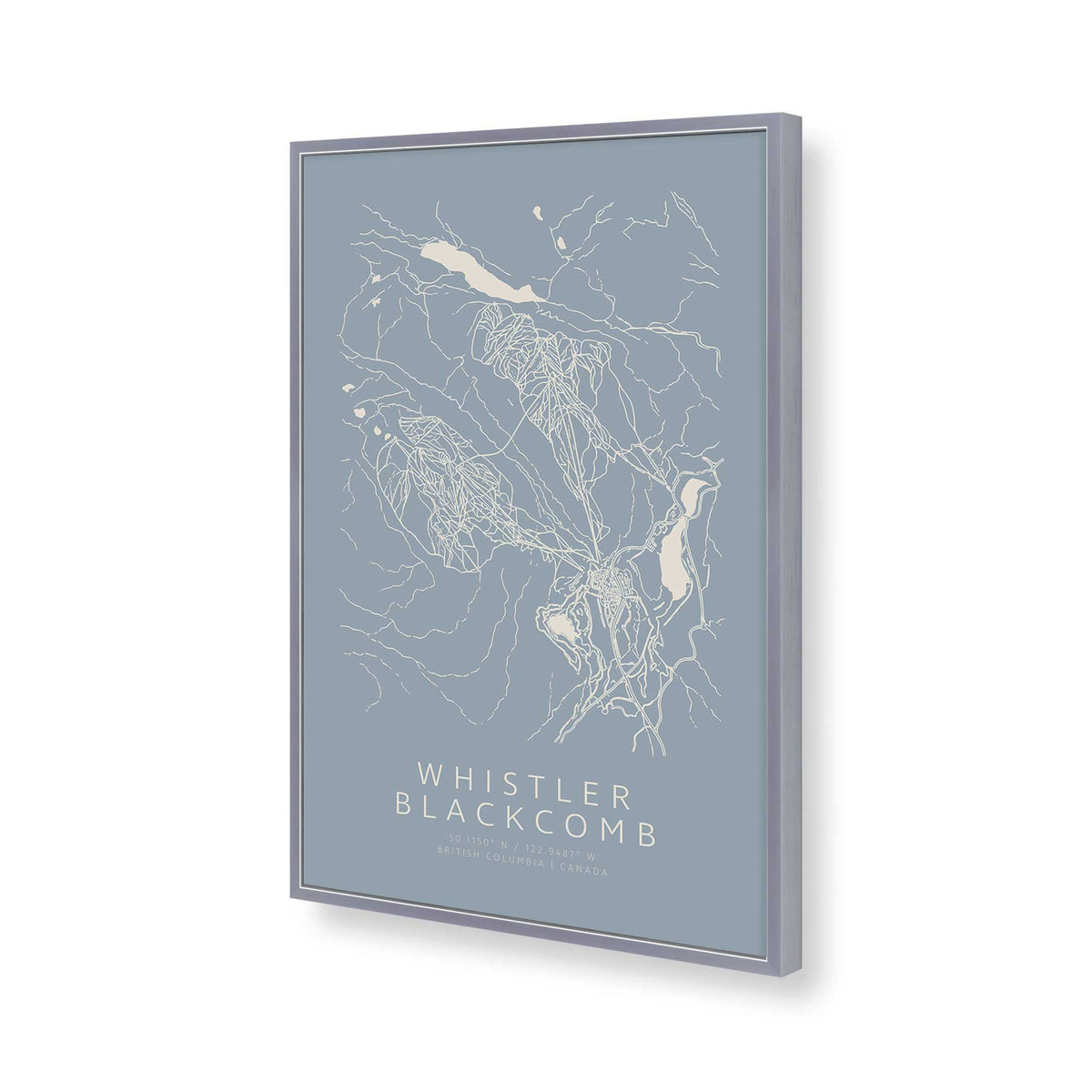 [Color:Polished Chrome], Picture of art in a Polished Chrome frame of the corner