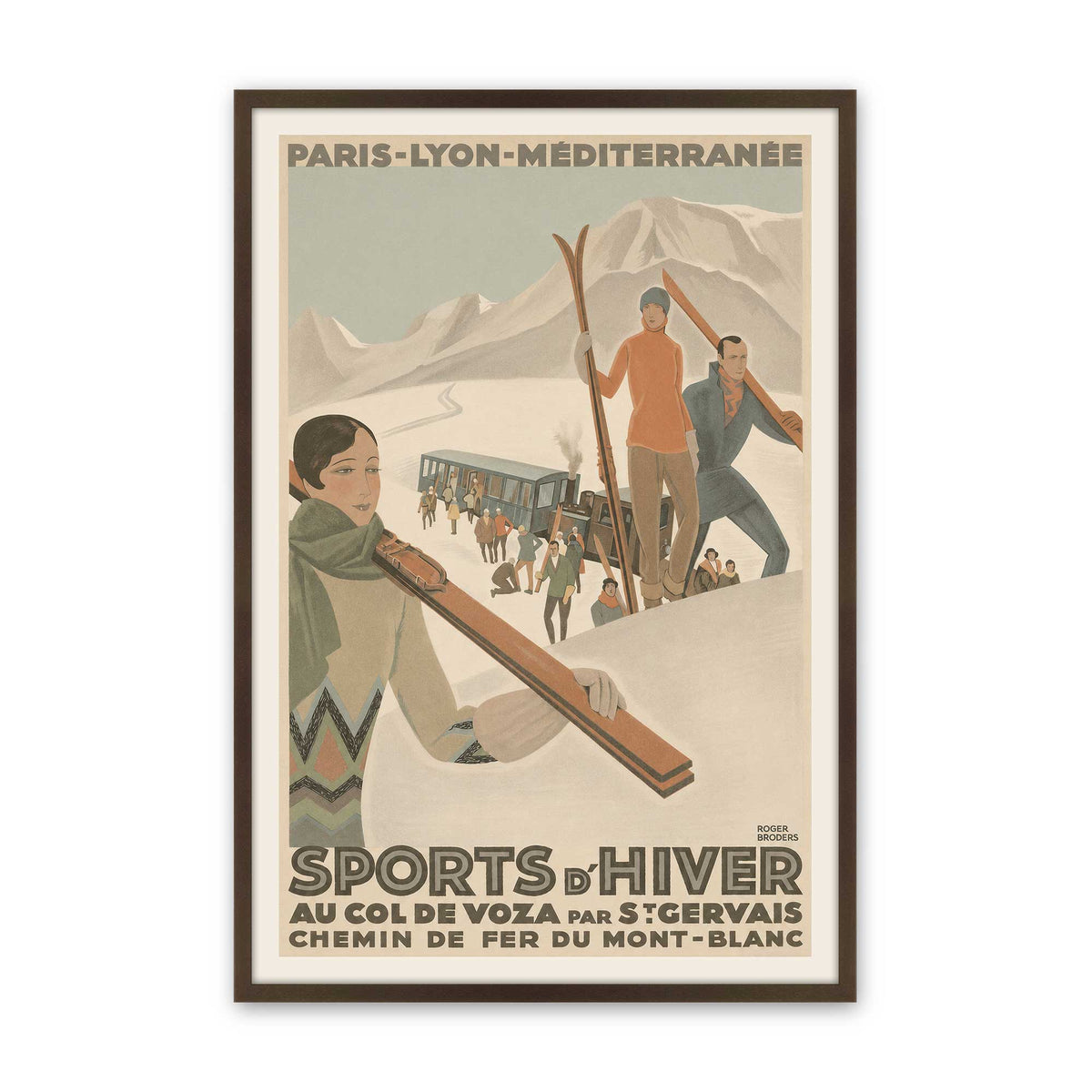 [Color:Brown], Picture of art in a Brown frame
