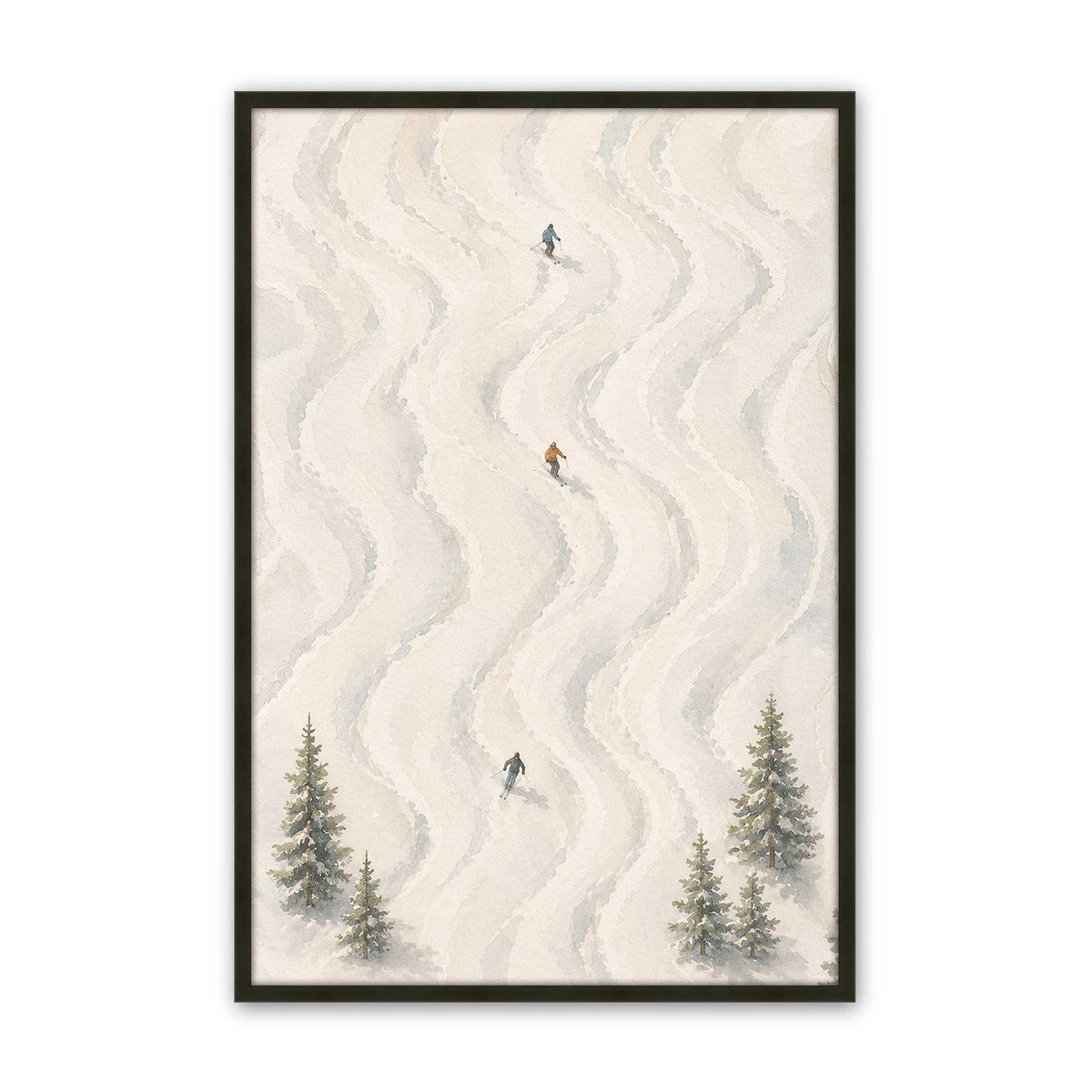 [Color:Satin Black], Picture of art in a Satin Black frame