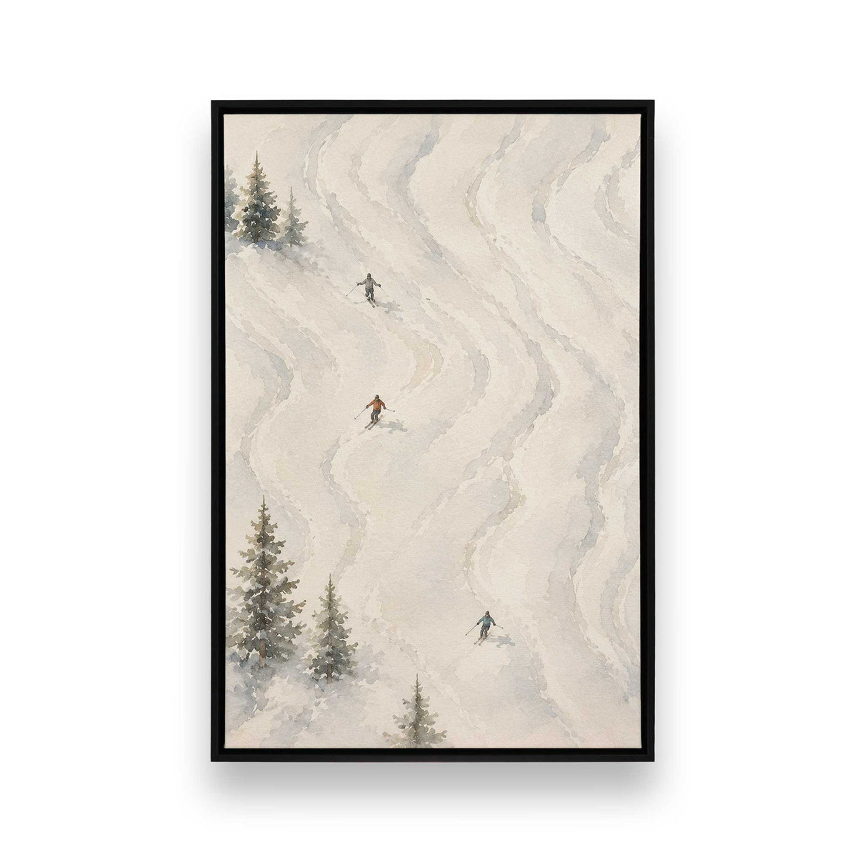 [Color:Satin Black], Picture of art in a Satin Black frame