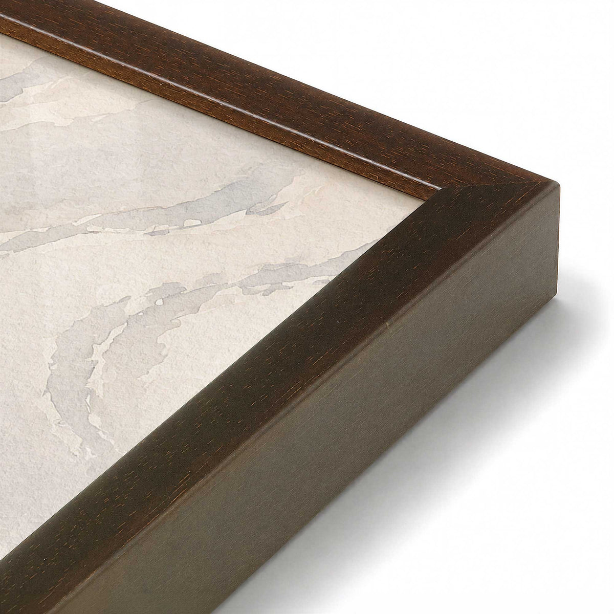 [Color:Belvinder Brown], Picture of art in a Belvinder Brown frame at an angle