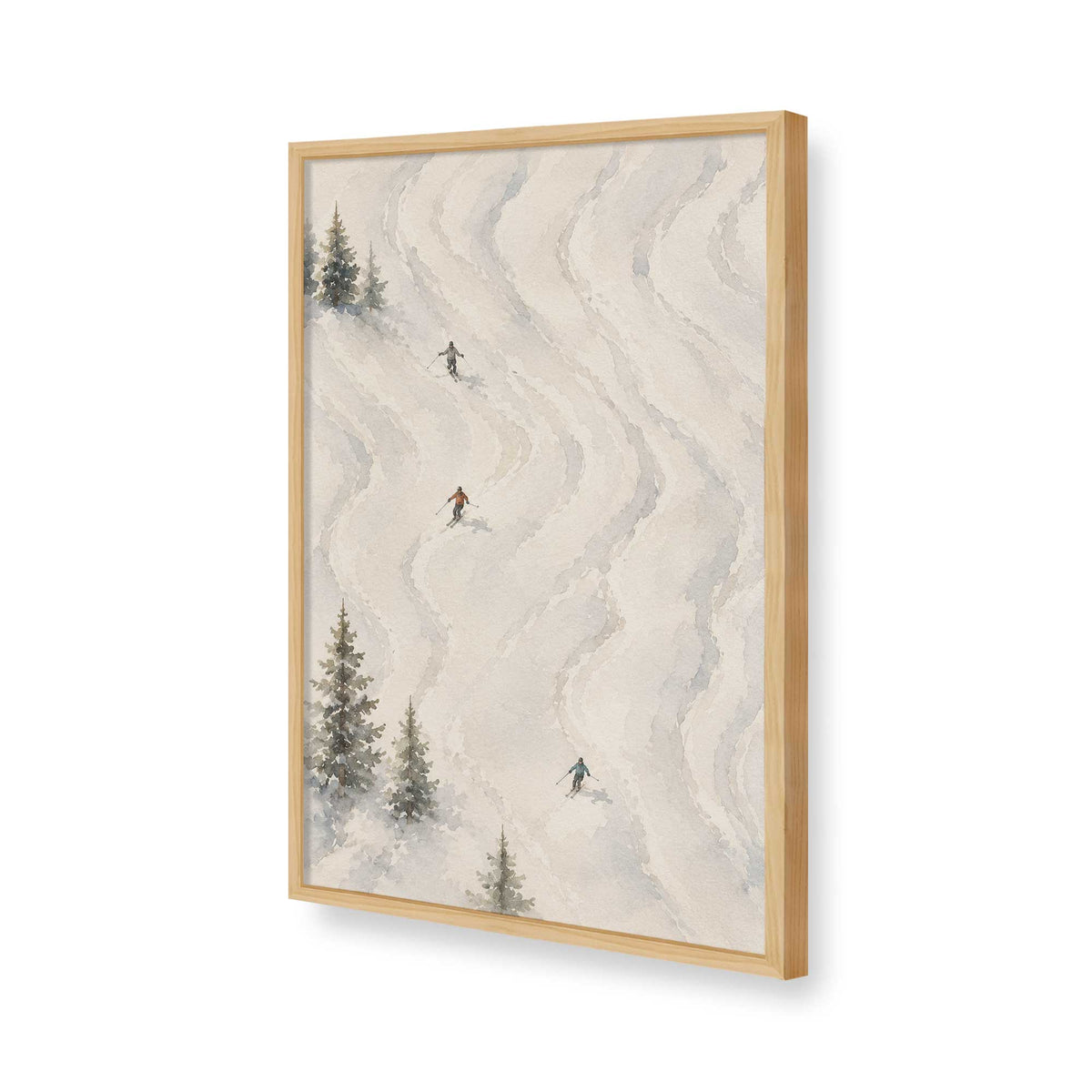 [Color:American Maple], Picture of art in a American Maple frame of the corner