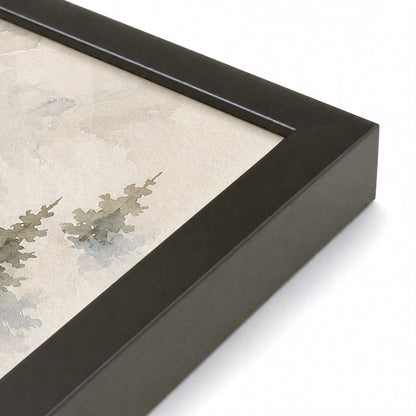 [Color:Satin Black], Picture of art in a Satin Black frame at an angle