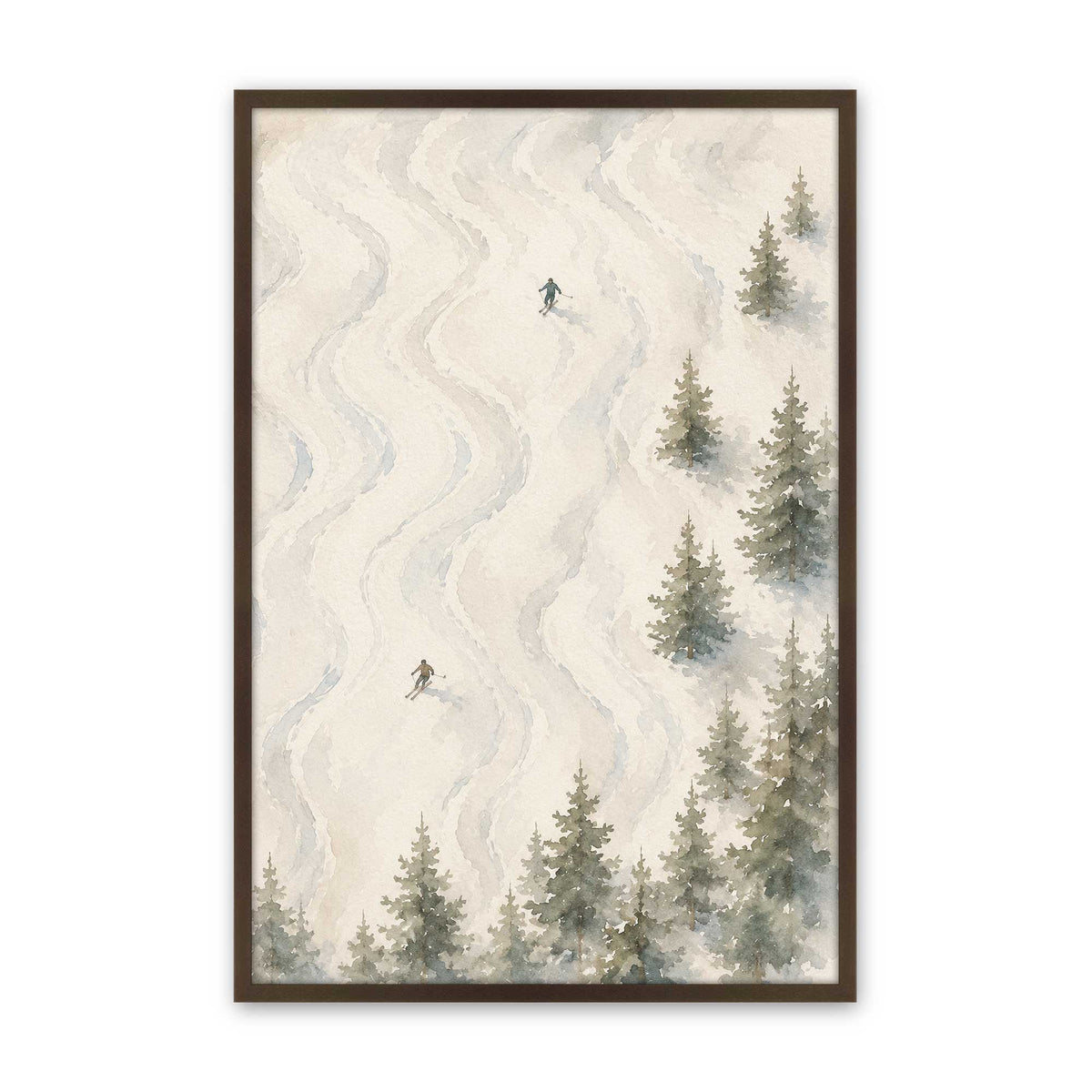 [Color:Brown], Picture of art in a Brown frame