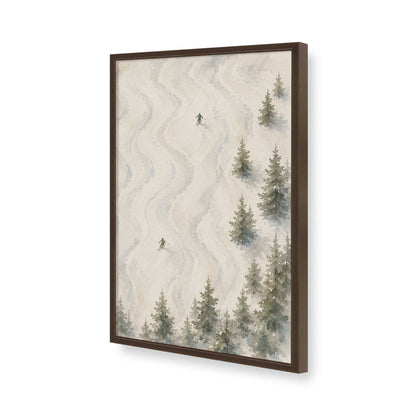 [Color:Brown], Picture of art in a Brown frame of the corner