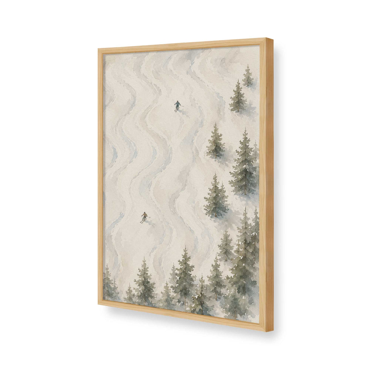 [Color:American Maple], Picture of art in a American Maple frame of the corner
