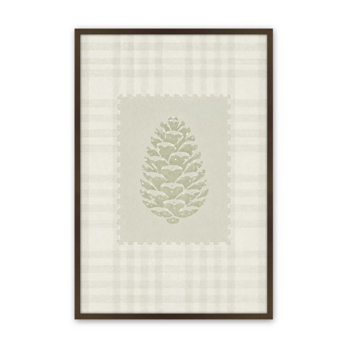 [Color:Brown], Picture of art in a Brown frame