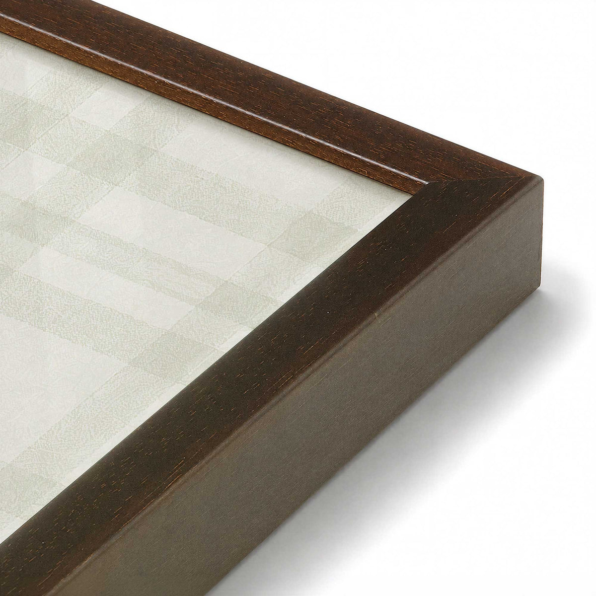[Color:Belvinder Brown], Picture of art in a Belvinder Brown frame at an angle