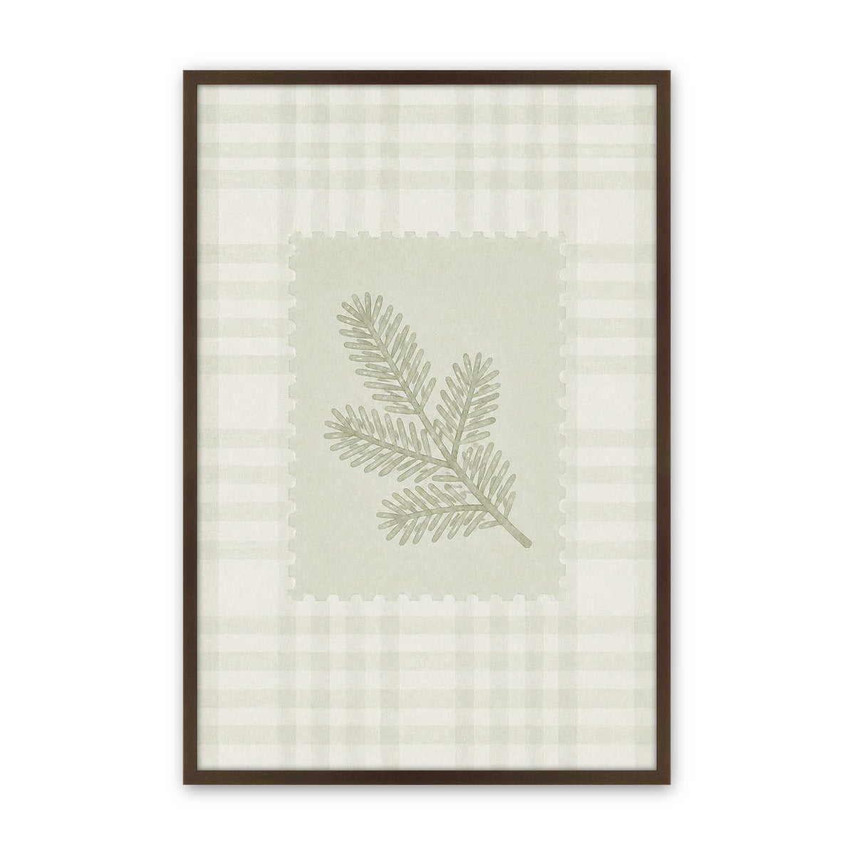 [Color:Brown], Picture of art in a Brown frame