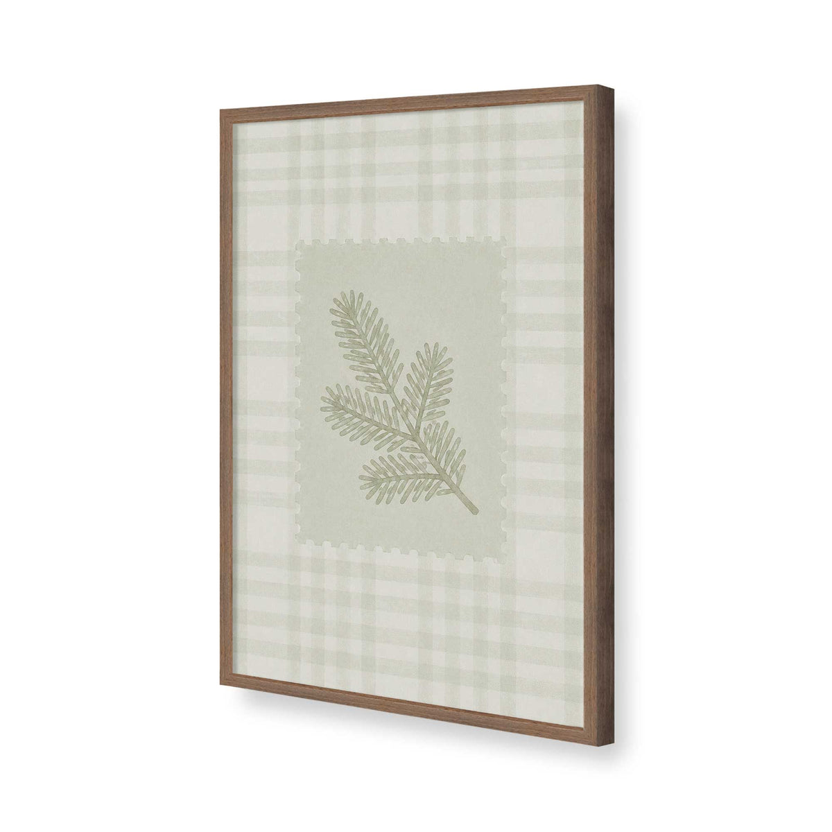 [Color:Walnut], Picture of art in a Walnut frame of the corner