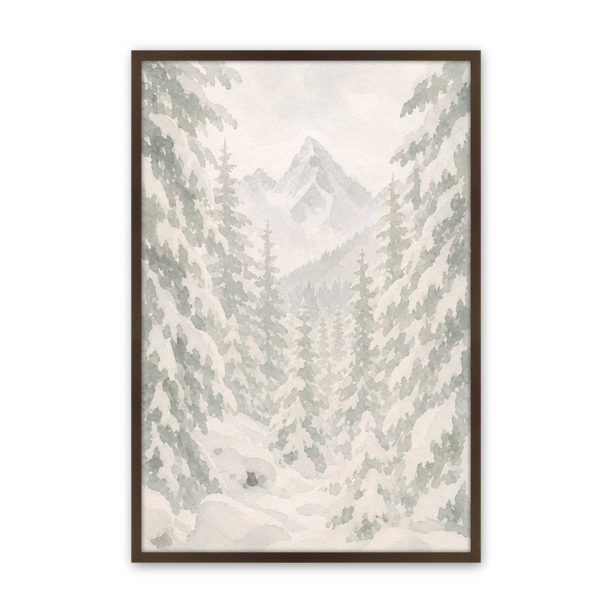 [Color:Brown], Picture of art in a Brown frame