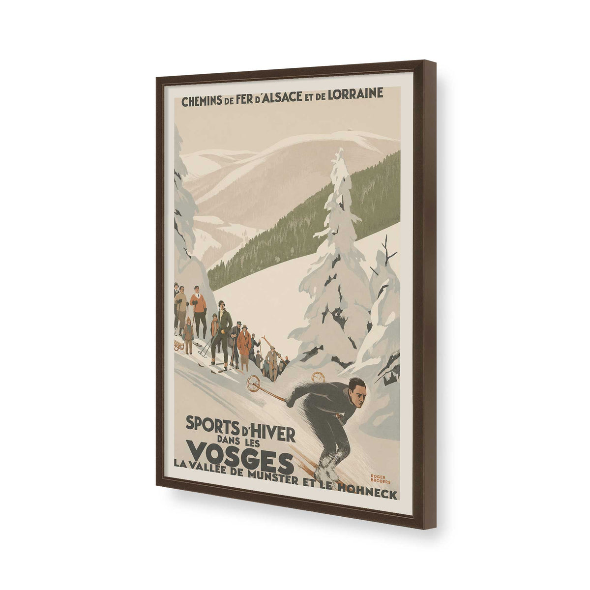 [Color:Belvinder Brown], Picture of art in a Belvinder Brown frame of the corner
