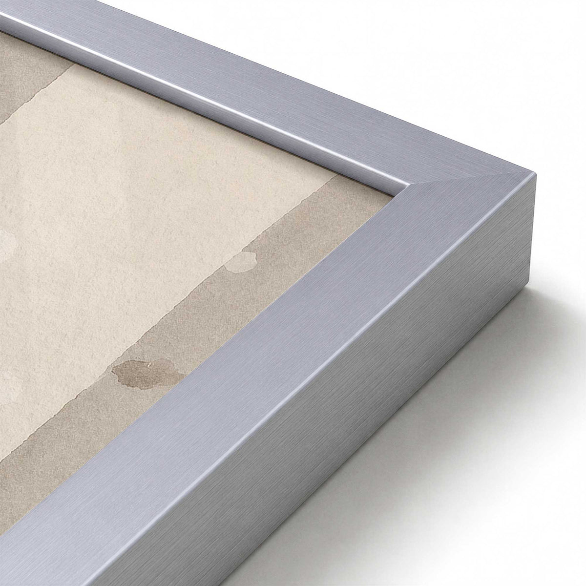 [Color:Polished Chrome], Picture of art in a Polished Chrome frame at an angle