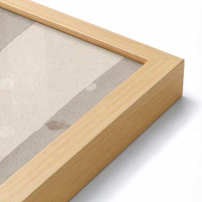 [Color:American Maple], Picture of art in a American Maple frame at an angle