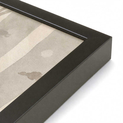 [Color:Satin Black], Picture of art in a Satin Black frame at an angle