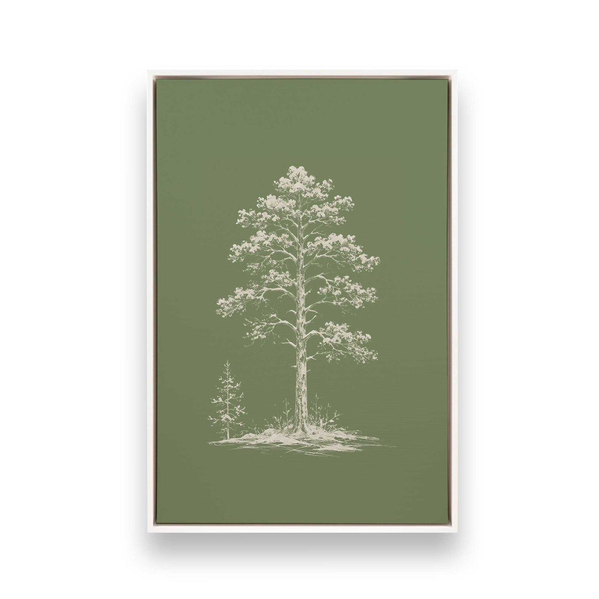 [Color:Opaque White], Picture of art in a White frame