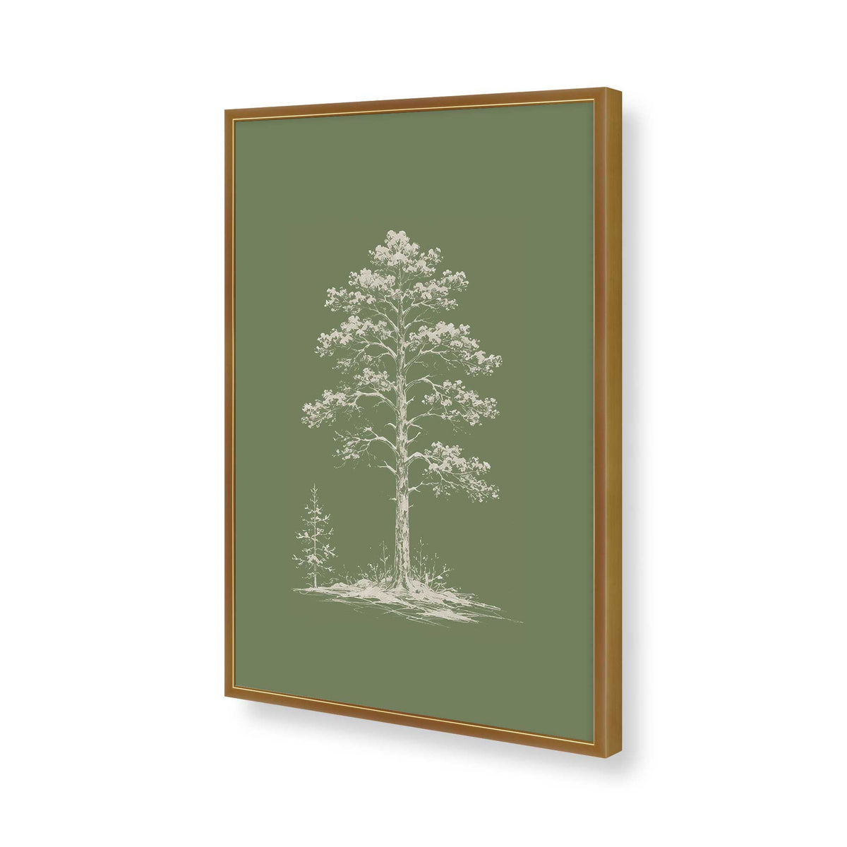 [Color:Polished Gold], Picture of art in a Polished Gold frame of the corner