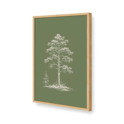 [Color:American Maple], Picture of art in a American Maple frame of the corner