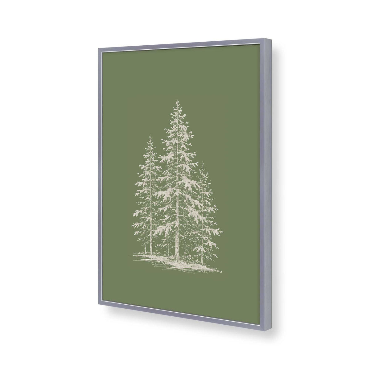 [Color:Polished Chrome], Picture of art in a Polished Chrome frame of the corner