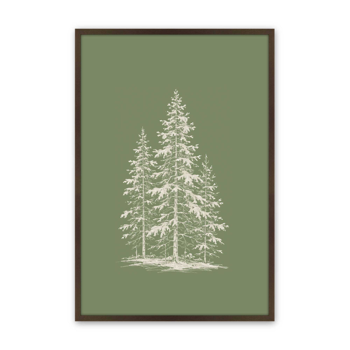 [Color:Brown], Picture of art in a Brown frame