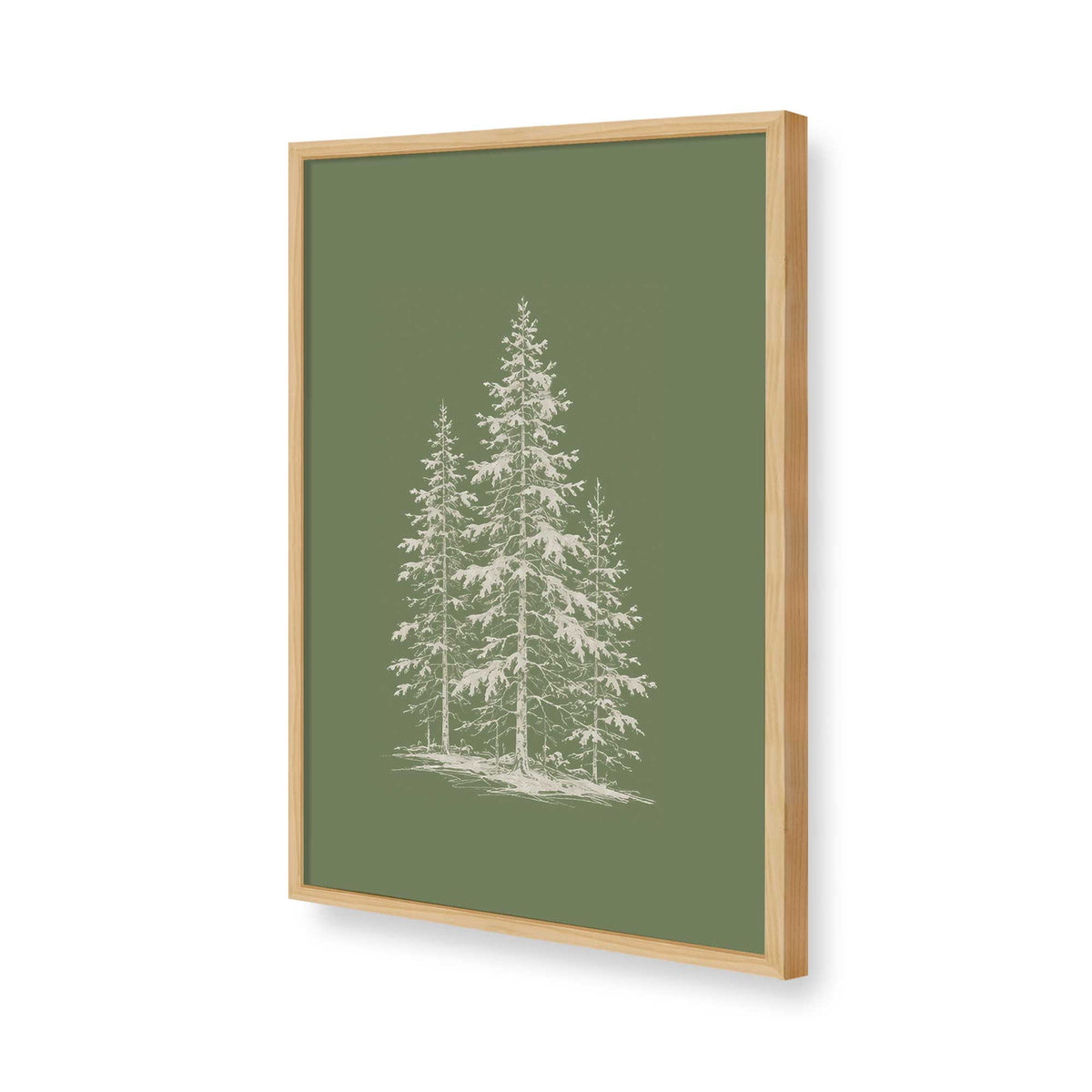 [Color:American Maple], Picture of art in a American Maple frame of the corner