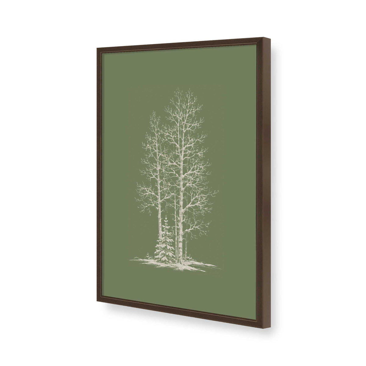 [Color:Belvinder Brown], Picture of art in a Belvinder Brown frame of the corner