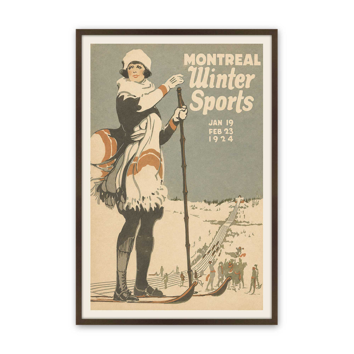[Color:Brown], Picture of art in a Brown frame