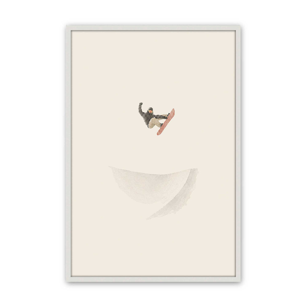 [Color:Opaque White], Picture of art in an Opaque White frame