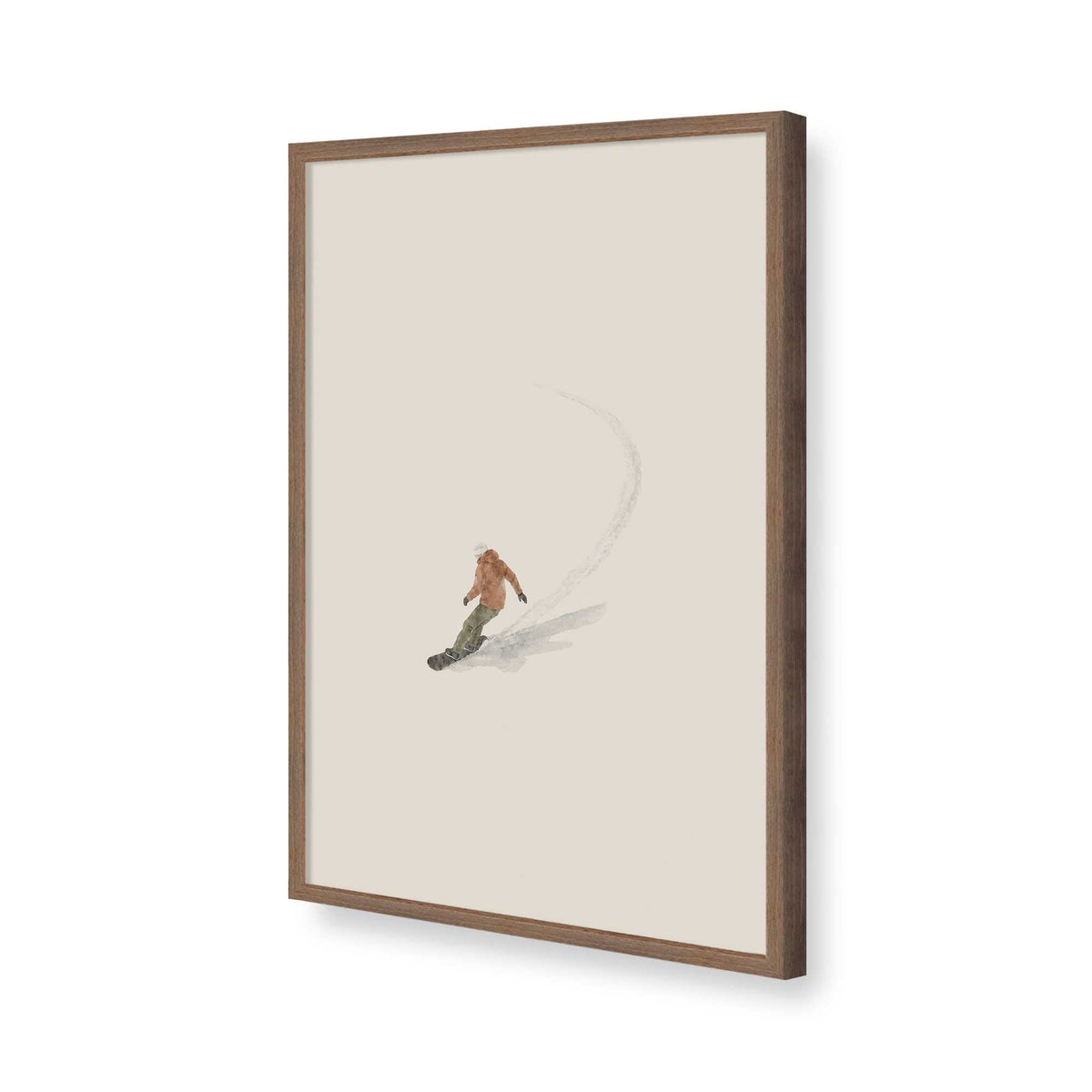 [Color:Walnut], Picture of art in a Walnut frame of the corner