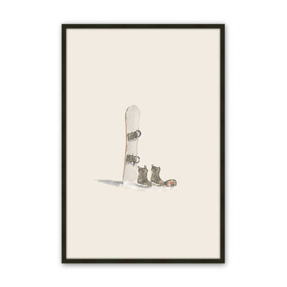 [Color:Satin Black], Picture of art in a Satin Black frame