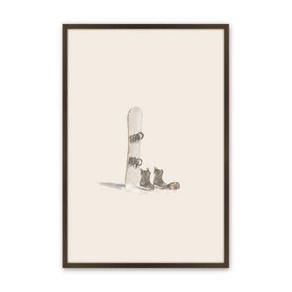[Color:Brown], Picture of art in a Brown frame
