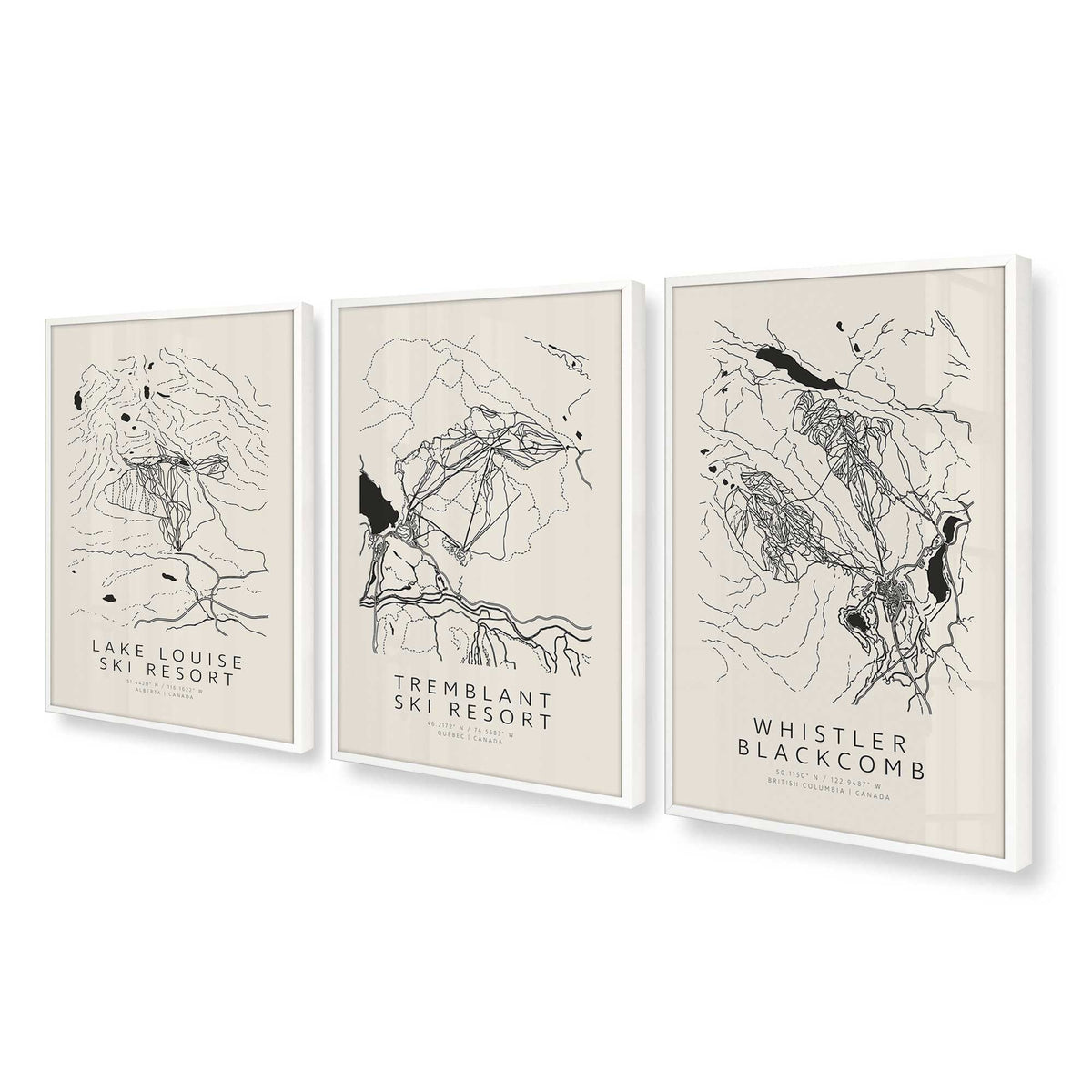 [Color:Opaque White], Picture of art in an Opaque White frame at an angle