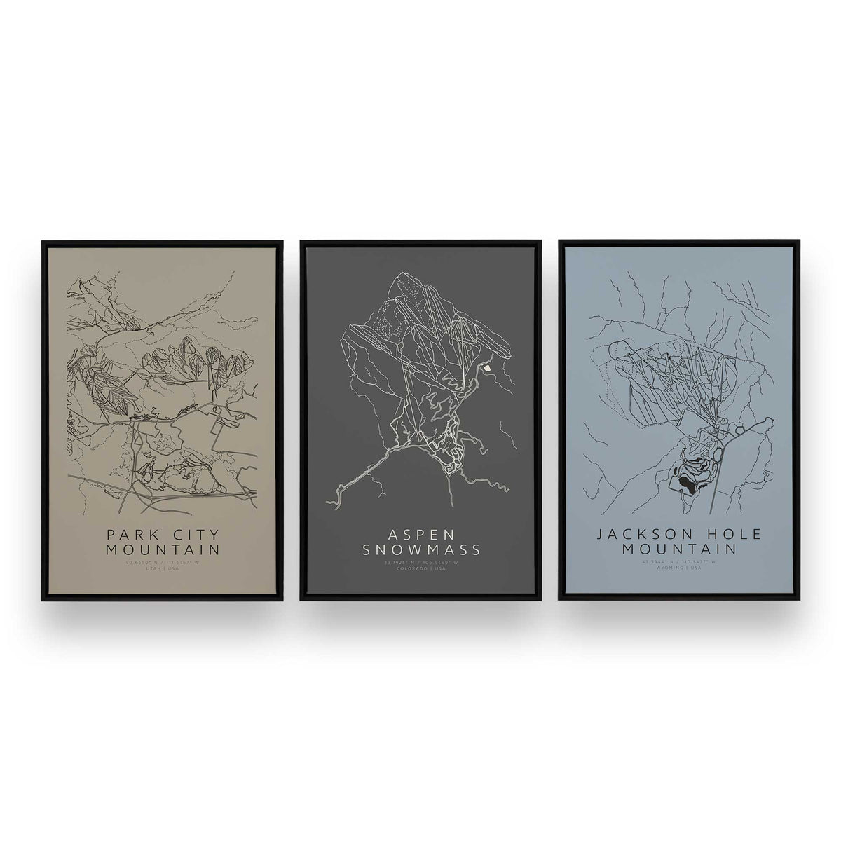 [Color:Satin Black], Picture of art in a Satin Black frame