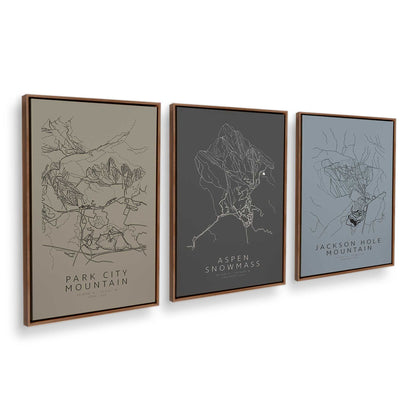 [Color:Walnut], Picture of art in a Walnut frame at an angle