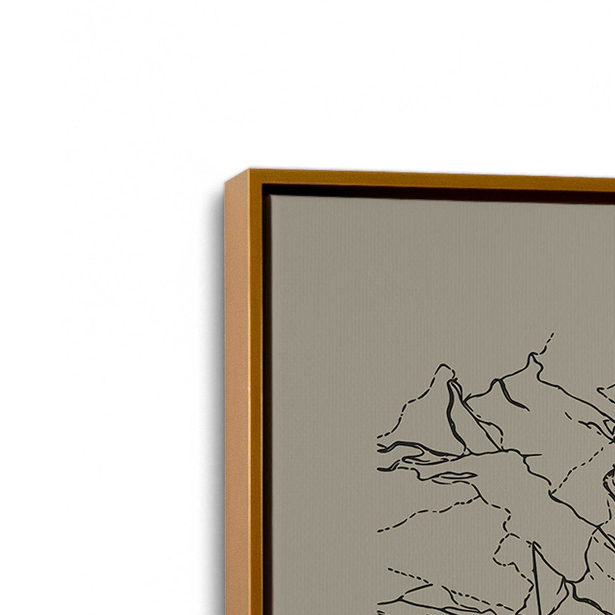 [Color:Polished Gold], Picture of the corner of the art