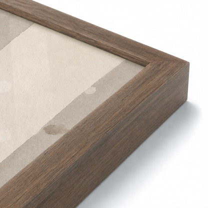 [Color:Walnut], Picture of art in a Walnut frame of the corner