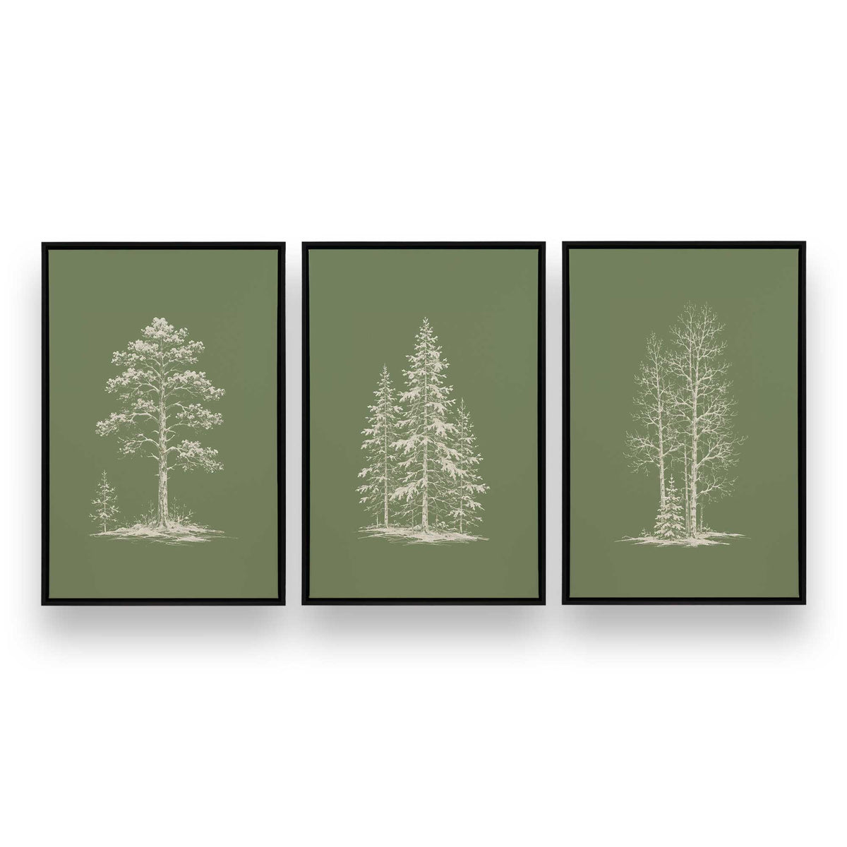 [Color:Satin Black], Picture of art in a Satin Black frame