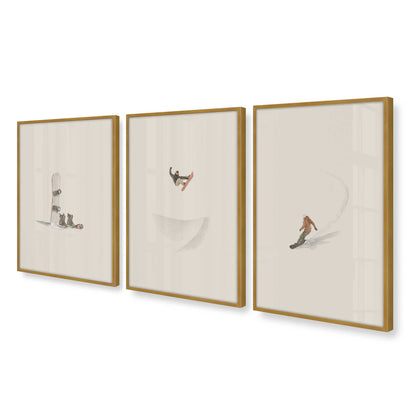 [Color:Polished Gold], Picture of art in a Polished Gold frame at an angle