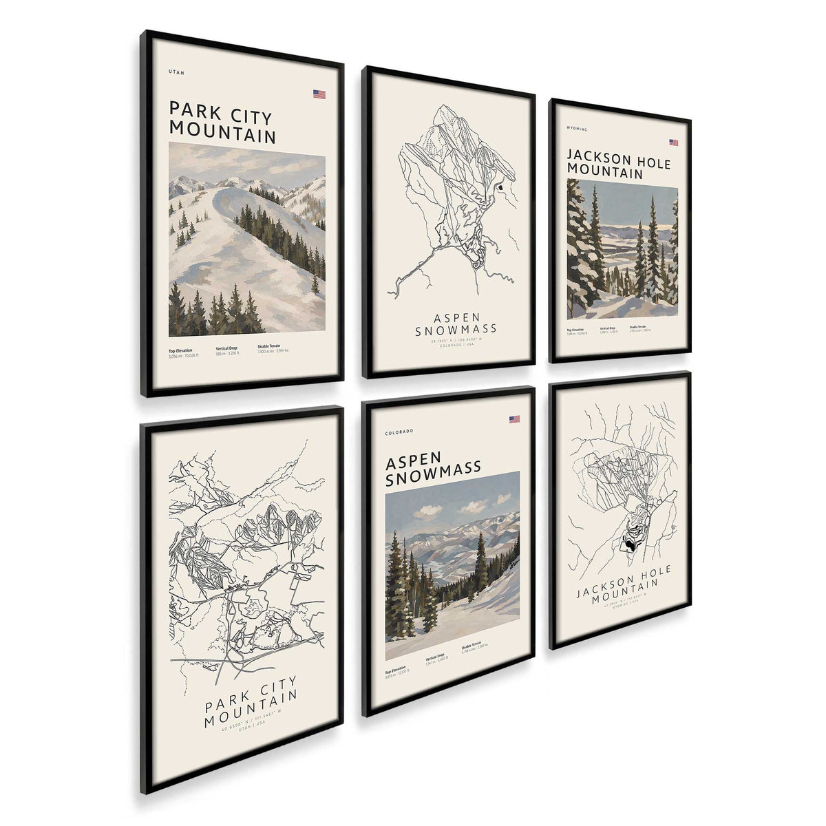 [Color:Satin Black], Picture of art in a Satin Black frame at an angle